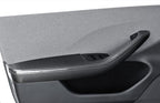 Real Dry Carbon Fiber Door Armrest Cover Overlays for Tesla Model 3 Highland