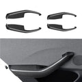 Real Dry Carbon Fiber Door Armrest Cover Overlays for Tesla Model 3 Highland Glossy