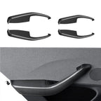 Real Dry Carbon Fiber Door Armrest Cover Overlays for Tesla Model 3 Highland Glossy