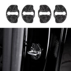 Real Dry Carbon Fiber Door Lock Cover for Tesla Model 3 & Model Y Forged
