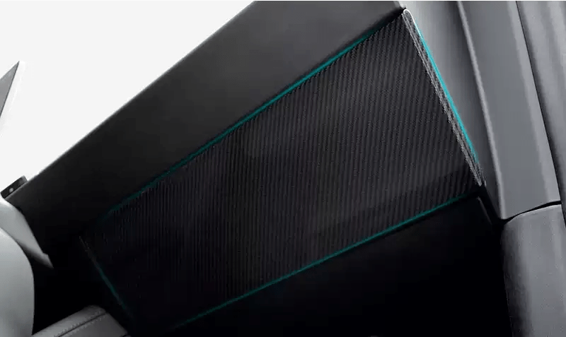 Real Dry Carbon Fiber Glove Box Cover Overlay for Tesla Model Y / 3