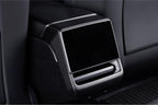 Real Dry Carbon Fiber Rear Screen Trim for Tesla Model 3 Highland & Model Y Juniper Model 3 Highland 2024+ & New Model Y 2025+ Matte