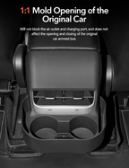 Rear Air Vent Cup Holder Storage Box For Tesla Model 3/Y
