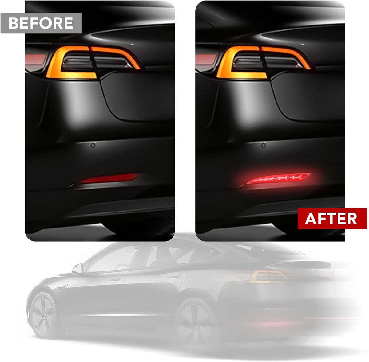 Rear Bumper Turn Signal Light Upgrade for Model Y