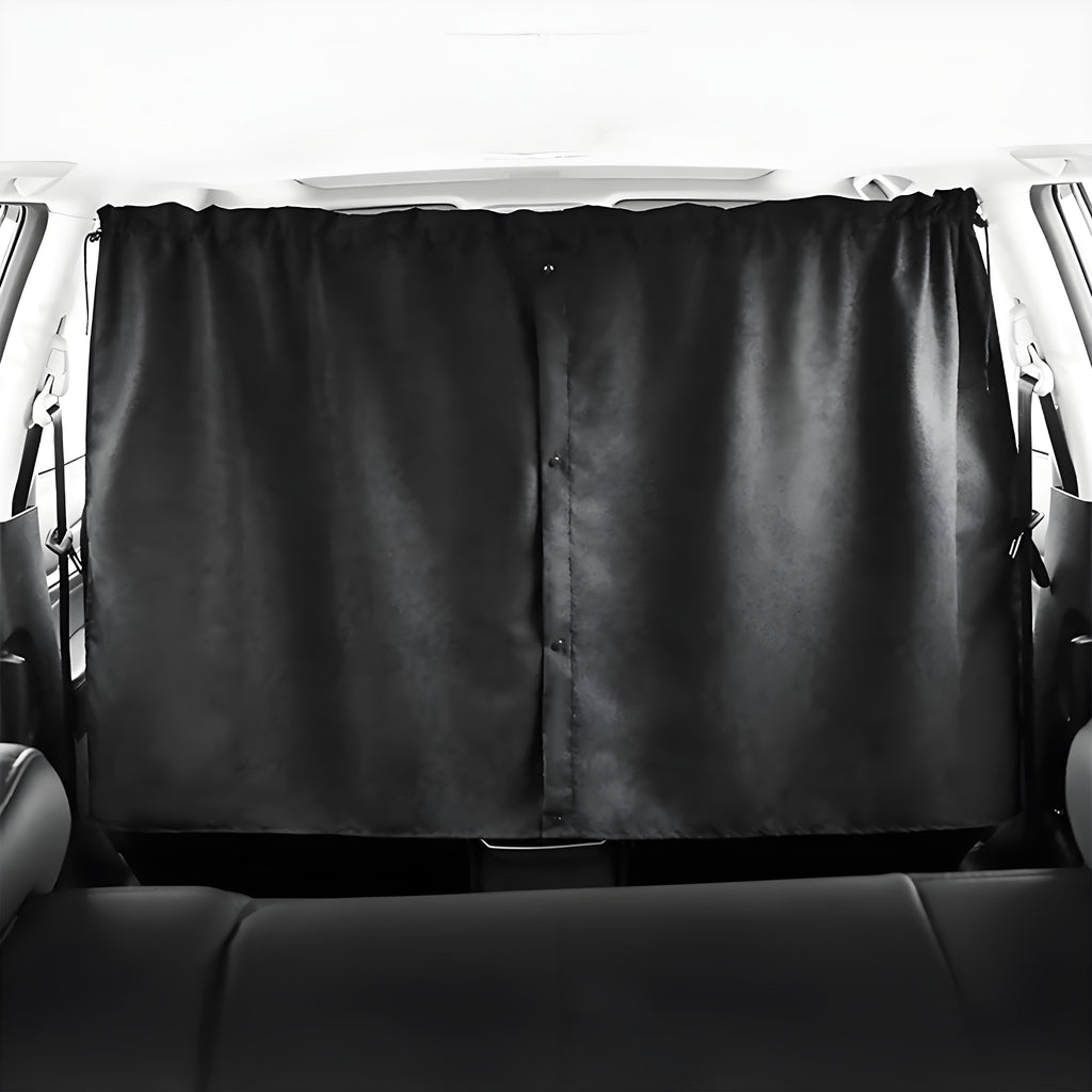 Rear Privacy Divider Curtain for Tesla Model 3/Y/S/X Black Regular Style (54.21 inch * 32.9 inch)