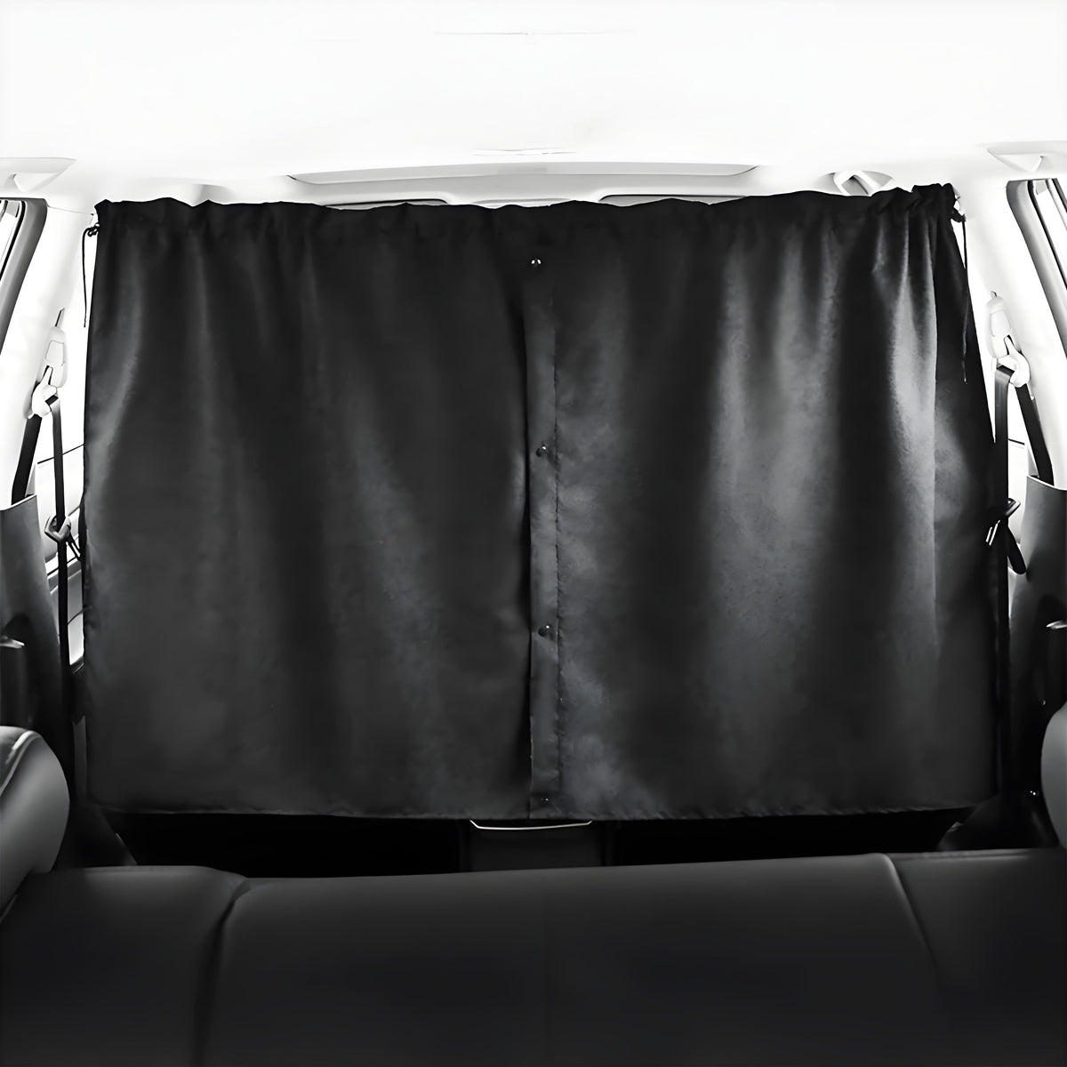 Rear Privacy Divider Curtain for Tesla Model 3/Y/S/X Black Regular Style (54.21 inch * 32.9 inch)