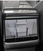 Rear Screen Air Outlet Frame Dry Carbon Fiber Overlay for Tesla Model S/X 2021+ Glossy