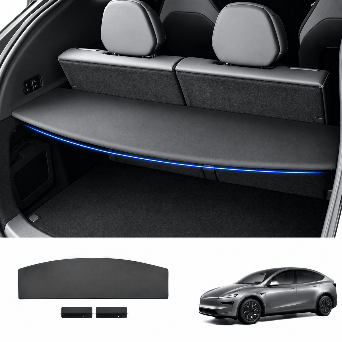 Rear Trunk Privacy Cargo Cover for Model YL 2026+