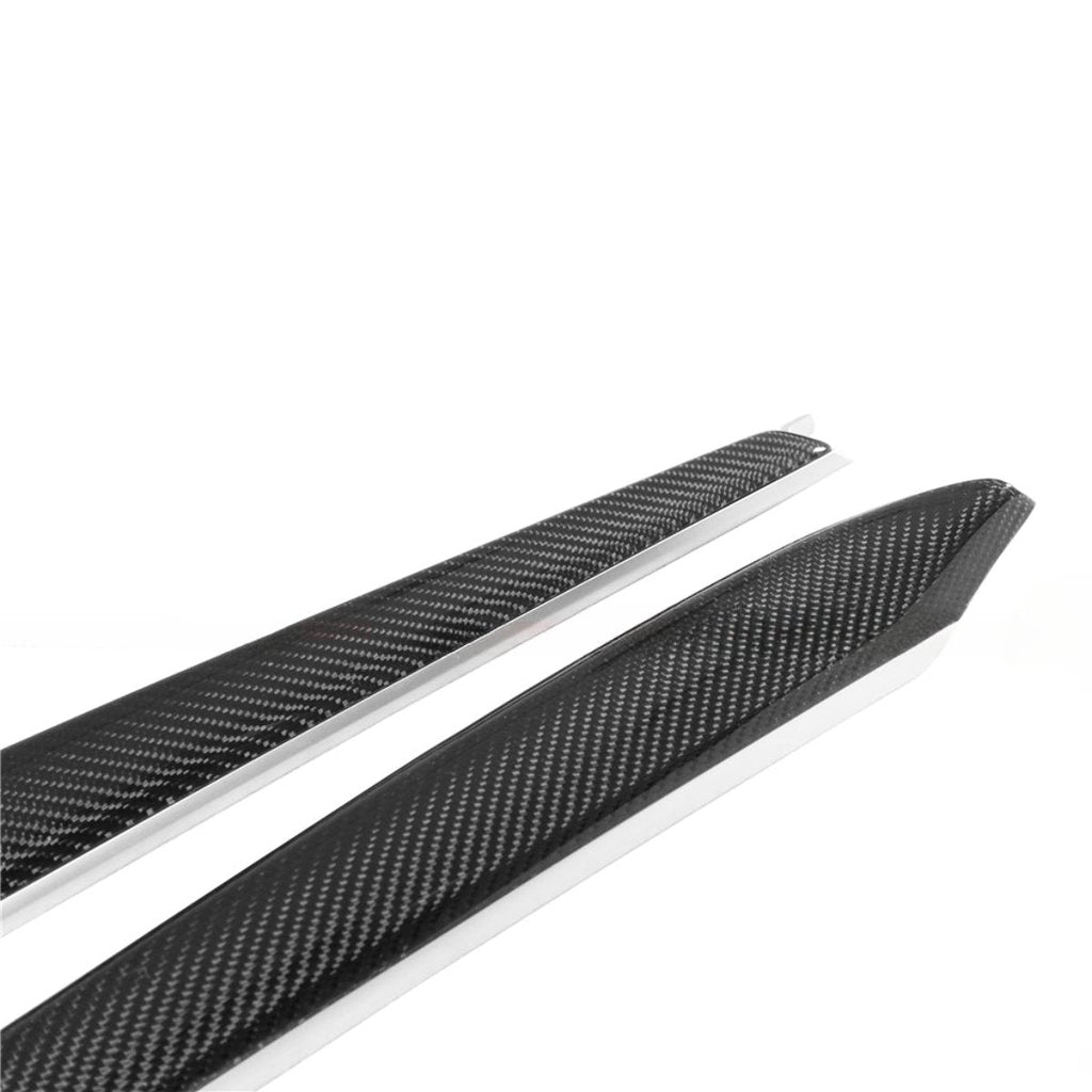 Repalcement Real Carbon Fiber Front Door Trim Panel for Tesla Model 3 / Y 2021-2023