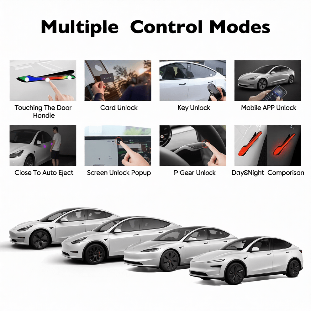 RGB Electric Door Handles V3 for Model 3 & Model Y