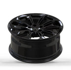Rims for Model 3/Y【18' Glossy black Set of 4】