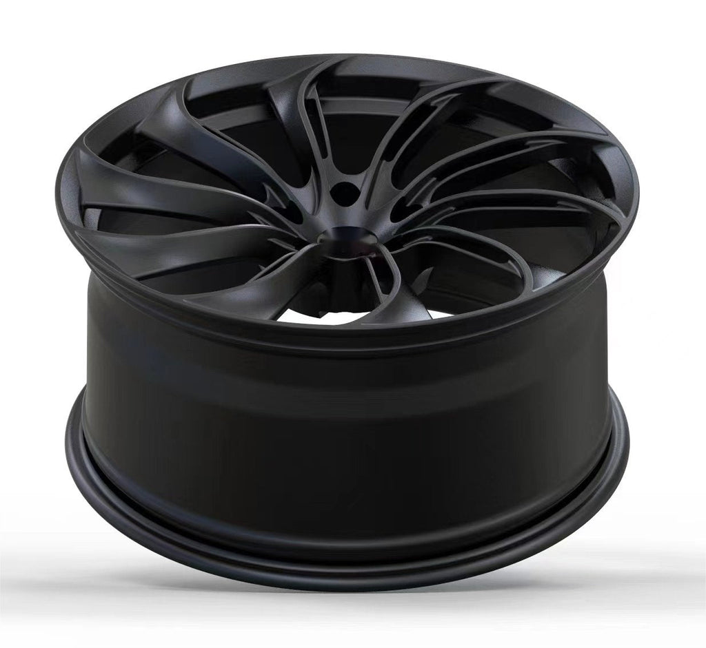 Rims for Model 3/Y【18' Glossy black Set of 4】
