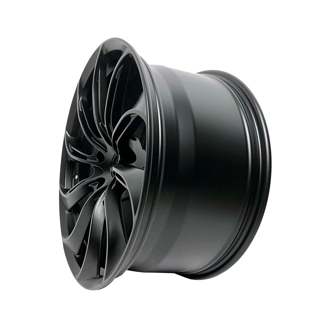Rims for Model 3/Y【18' Glossy black Set of 4】