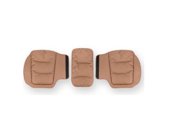 Seasonal Universal Seat Covers for Tesla Model 3/Y/X/S (style 1) 3PCS Back row Chestnut brown