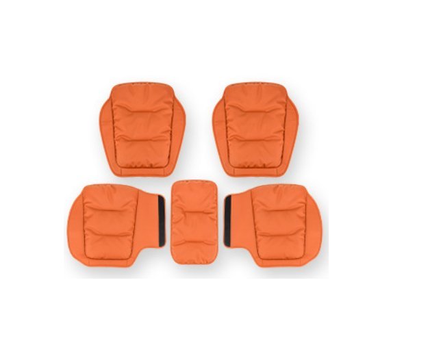 Seasonal Universal Seat Covers for Tesla Model 3/Y/X/S (style 1) 5PCS Holodeck Orange