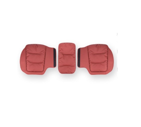 Seasonal Universal Seat Covers for Tesla Model 3/Y/X/S (style 1) 3PCS Back row Wine red