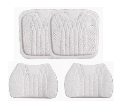Seasonal Universal Seat Covers for Tesla Model 3/Y/X/S (style 2) 2PCS cushion+backrest Off white