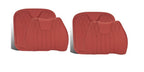 Seasonal Universal Seat Covers for Tesla Model 3/Y/X/S (style 2) 2PCS cushion+backrest Red