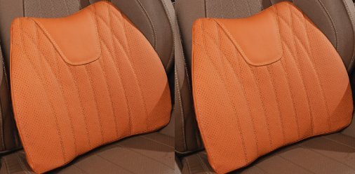 Seasonal Universal Seat Covers for Tesla Model 3/Y/X/S (style 2) 2 PCS backrest Orange