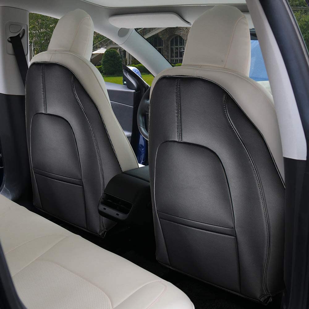 Seat Back Protector for Tesla Model 3 Highland & Model Y Juniper（2pcs） Black 2PCS Model 3 Highland 2024+ Model Y Juniper 2025+
