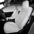 Seat Covers for Only Front Seats/Rear Seats for Tesla Model 3 & Model Y (5 Seater) White (Only for front seats)