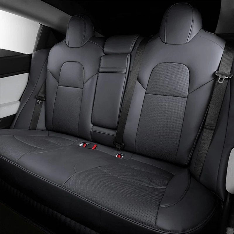 Seat Covers for Only Front Seats/Rear Seats for Tesla Model 3 & Model Y (5 Seater) Black (Only for rear seats) Model Y (2020-2024 | 5 Seater)