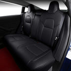Seat Covers for Only Front Seats/Rear Seats for Tesla Model 3 & Model Y (5 Seater) Black (Only for rear seats) Model 3 (2017-2023.10)