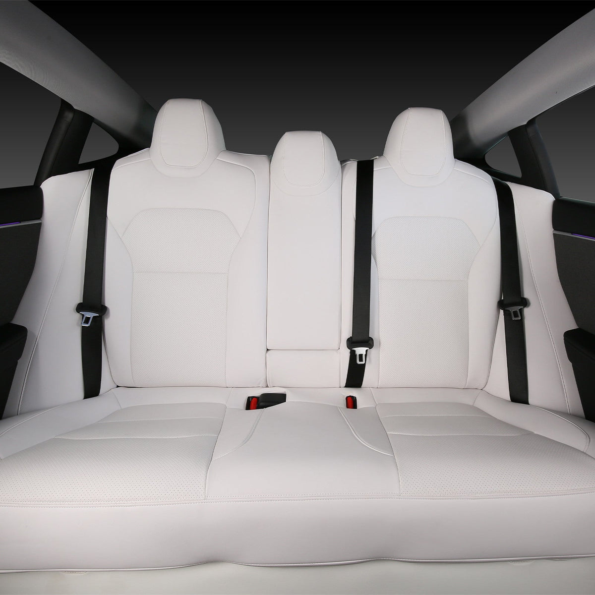 Seat Covers for Only Front Seats/Rear Seats for Model 3 Highland & Model Y Juniper White (Only for rear seats)