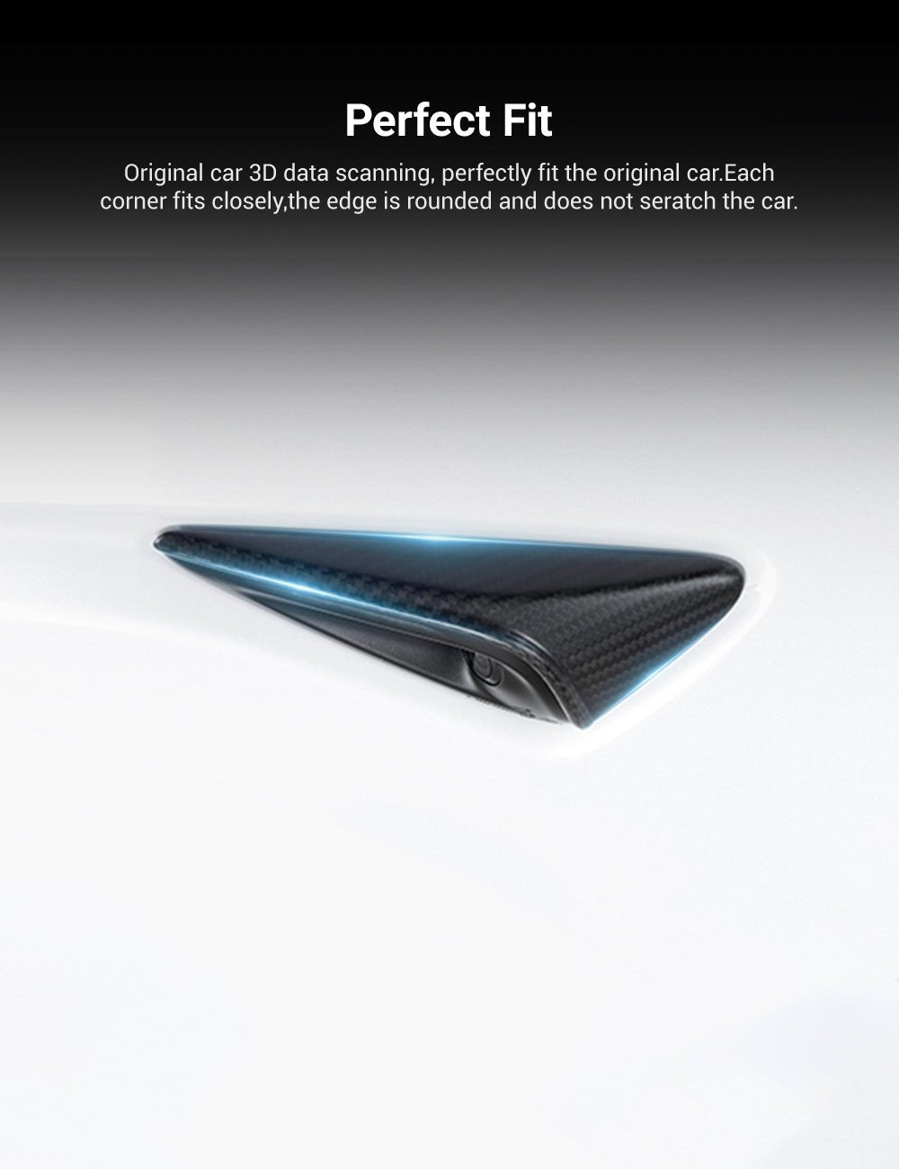 Model 3/S/Y/X Carbon Fiber Side Camera Turn Signal Cover