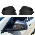 Tesla Model Y Carbon Fiber Mirror Covers (Juniper Style) Model Y 2020 - 2024 Glossy Carbon Fiber