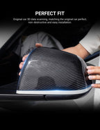 Tesla Model S/X Dry Carbon Fiber OEM-Style Side Mirror Covers