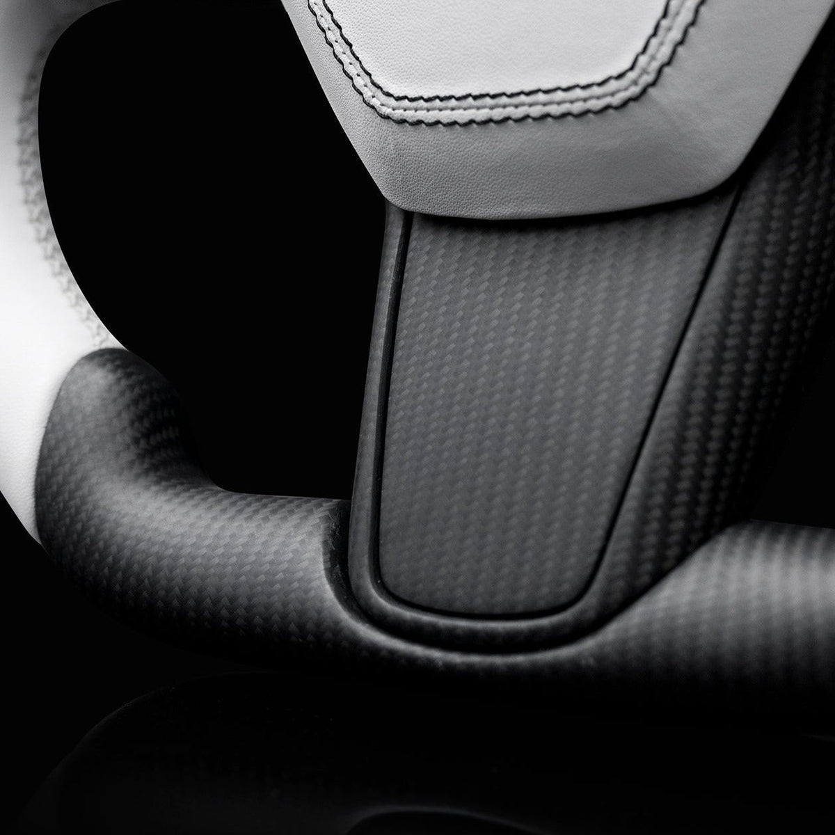 Square Carbon Fiber Steering Wheel for Tesla Model 3 / Y