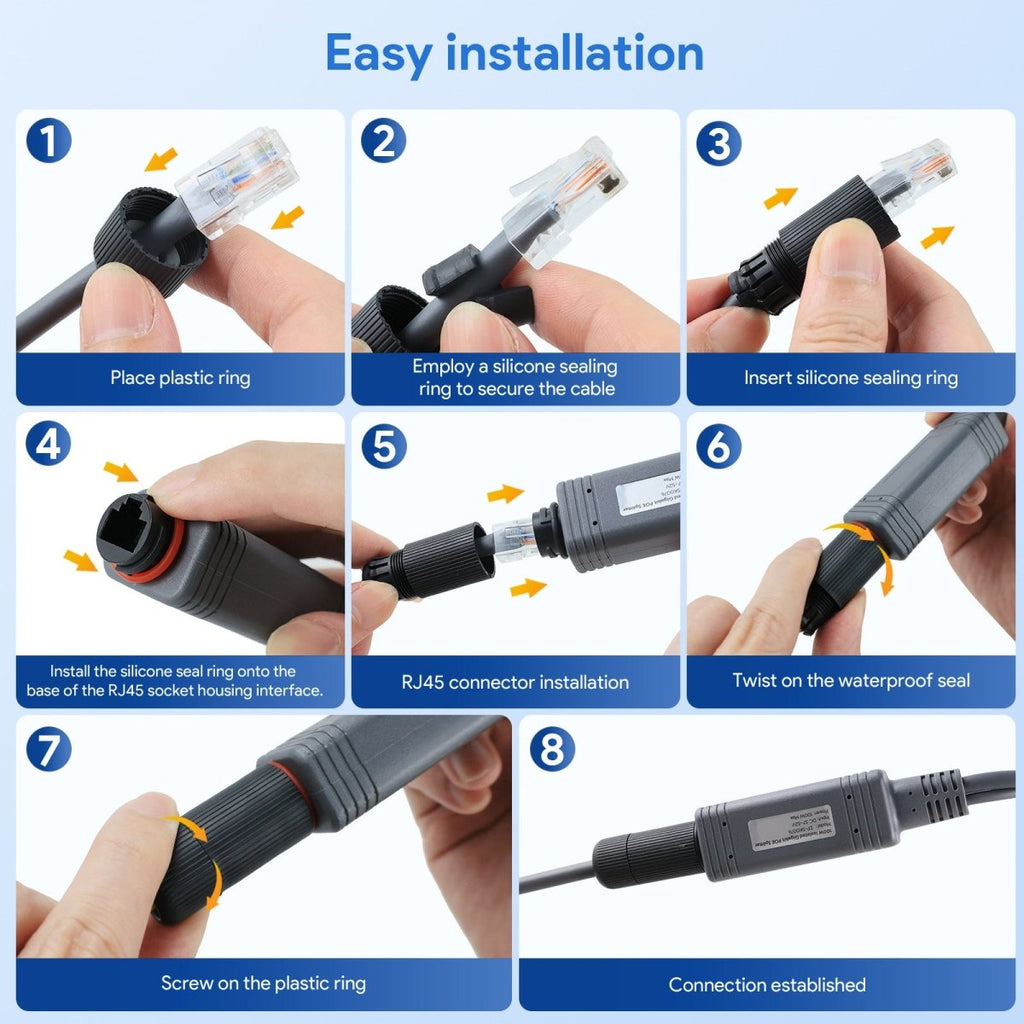 Starlink Mini 12V Power Kit | 150W PoE Injector & Splitter