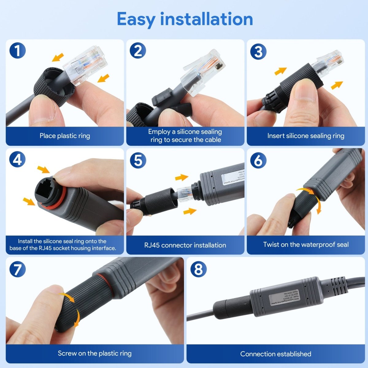 Starlink Mini 12V Power Kit | 150W PoE Injector & Splitter