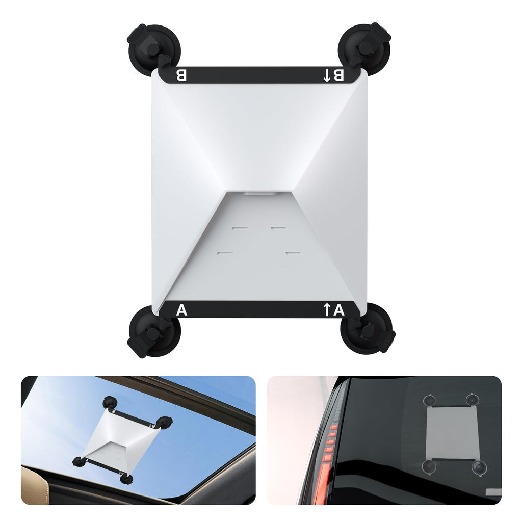 Starlink Mini Magnetic Mount | 2-in-1 Car Roof & Window Mount Black