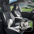 Suede Seat Covers for Tesla Model 3 & Model Y Dark Gray Deluxe Version