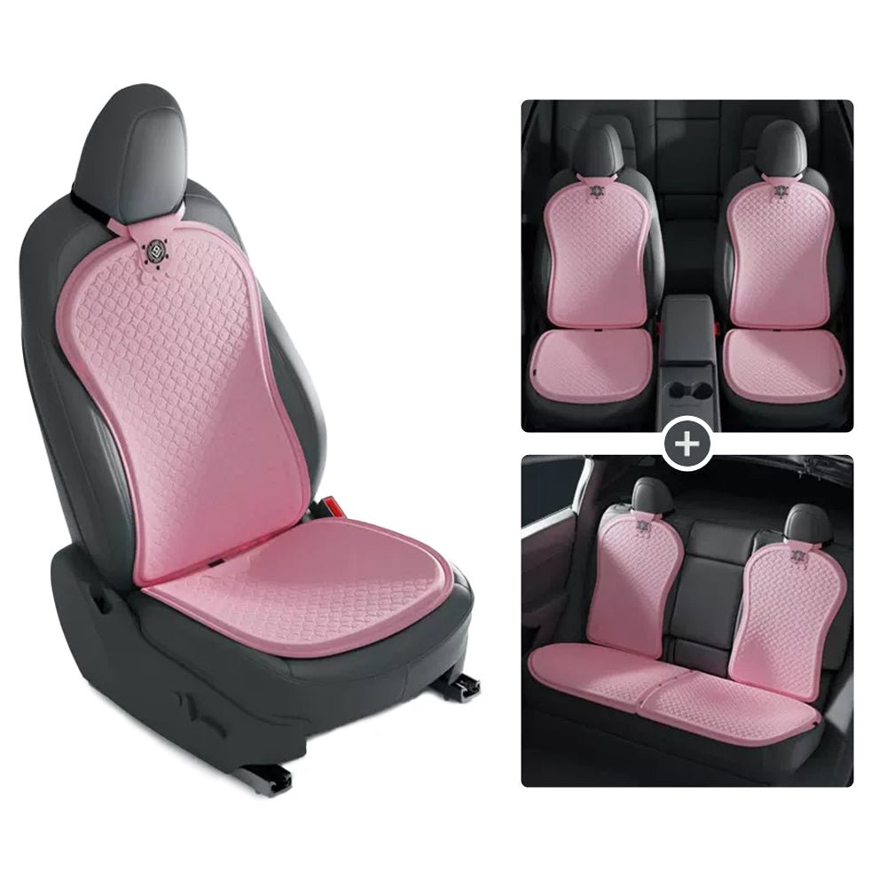 Summer Cooling Seat Covers for Tesla Model 3/Y Baby Pink 7 PCS × Seat Covers (Full set) Model 3 (2021-Present) & Model Y (2021-Present)