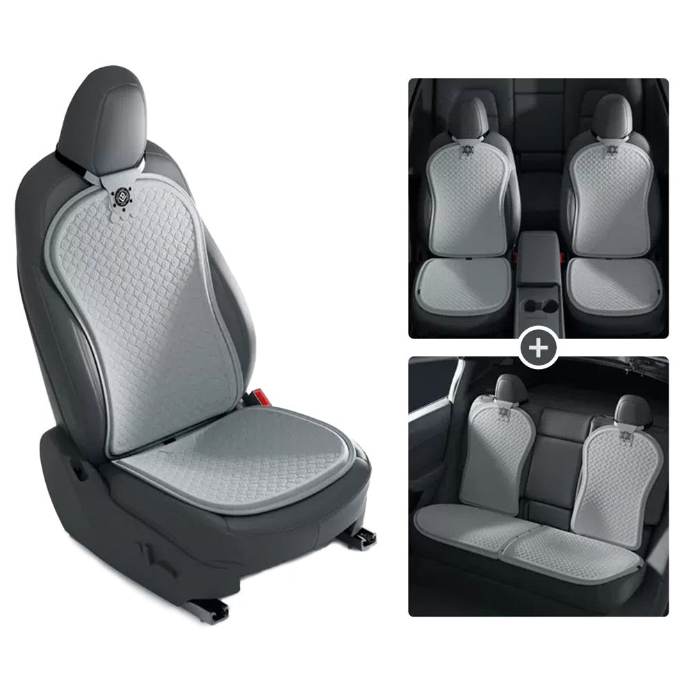 Summer Cooling Seat Covers for Tesla Model 3/Y Glacier Gray 7 PCS × Seat Covers (Full set) Model 3 (2021-Present) & Model Y (2021-Present)