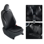 Summer Cooling Seat Covers for Tesla Model 3/Y Carbon Black 7 PCS × Seat Covers (Full set) Model 3 (2021-Present) & Model Y (2021-Present)