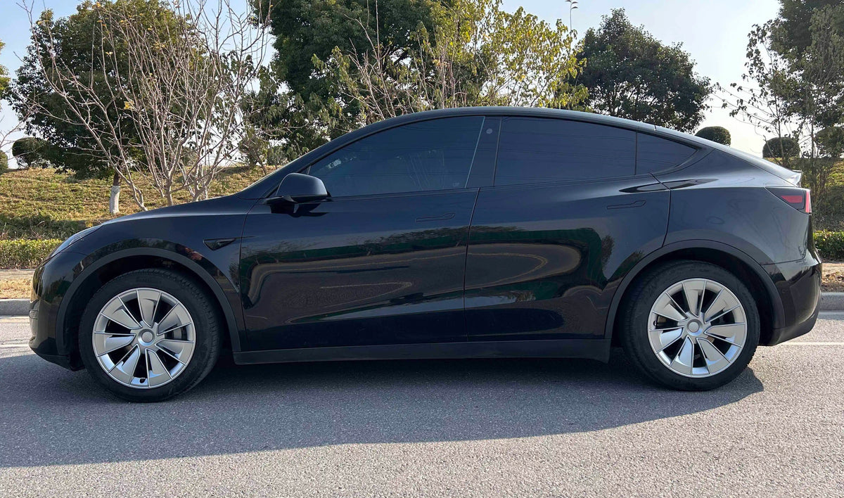 19 Gemini Performance-Style ABS Wheel Hubcaps for Model Y | 4-Piece Set | 5 Colors | 2 Styles | Tool-Free Install