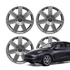 19″ Mecha Style Wheel Covers for Tesla Model Y Model Y 19″ Gemini Wheels (2020 - 2025.03) Silver