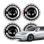 Aero DISC Wheel Covers for Model Y / Model 3 Black Wheel Cover + C Sticker