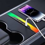 Center Console USB Hub with Ambient Lighting for Model 3 Highland/ Model Y Juniper