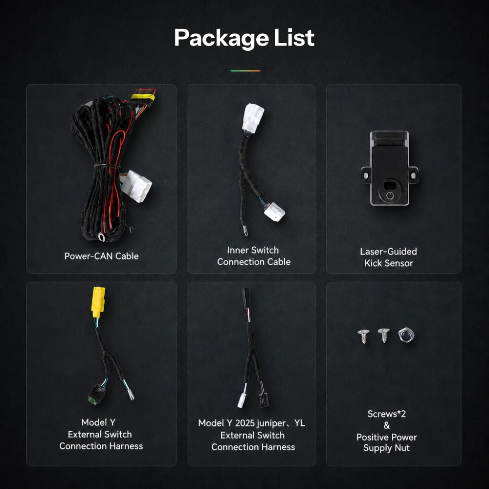 Laser-Guided Kick-to-Open Trunk Sensor Light for Model Y (2020–2026)