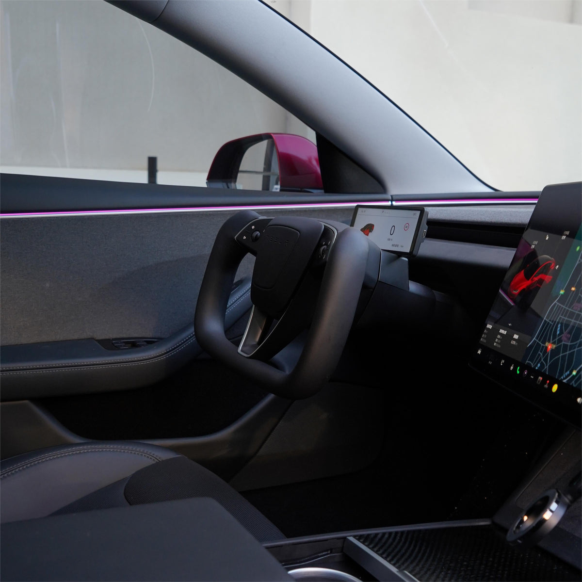 Juniper Yoke Plaid Steering Wheel for Model 3 Highland / Model Y