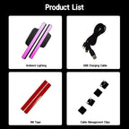 RGB Sound-Activated Ambient Lighting Kit for Tesla Model 3/Y