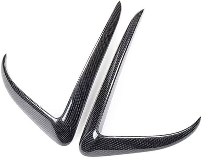 Tesla Model Y Carbon Fiber Fog Light Trim Glossy Carbon Fiber