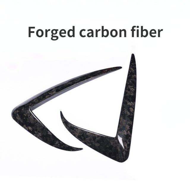 Tesla Model Y Carbon Fiber Fog Light Trim Forged Carbon Fiber