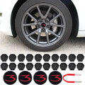 Tesla Model 3 Center Cap Kit (2017-Present) - Aero Wheel Cover Set w/ 3D Logo, Lug Nut Covers & Removal Tool