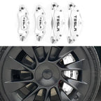 19"-22" Tesla Model X/S Brake Caliper Covers – Aluminum Alloy for 2018-2025 Models White